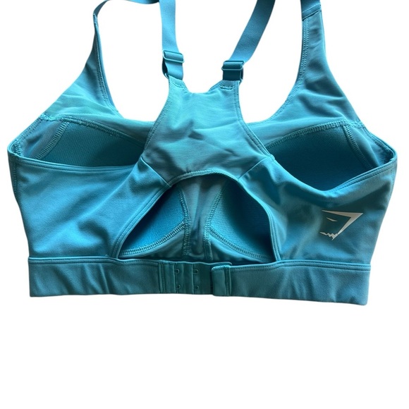 Turquoise Gym Shark Racerback Sports Bra - Size S - Great Condition! - Picture 4 of 7